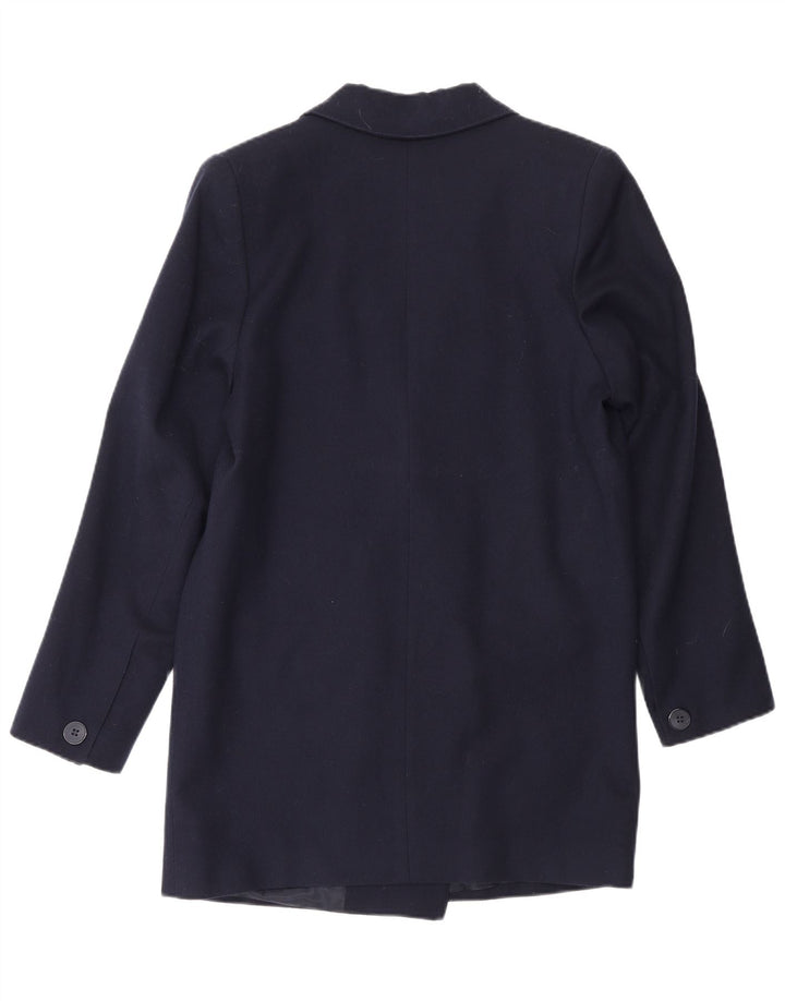 Vintage γυναικείο διπλό μπουφάν μπλέιζερ UK 10 Small Navy Blue
