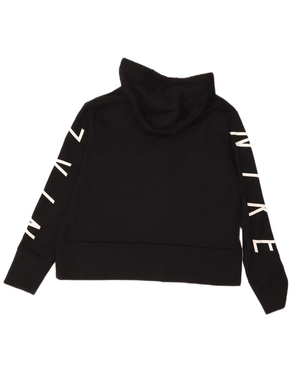 Γυναικείο γραφικό κουκούλα NIKE Crop UK 14 Medium μαύρο πολυεστέρας