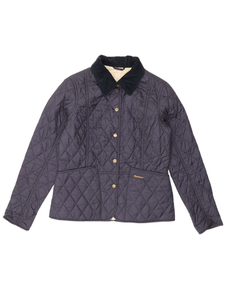 Γυναικείο καπιτονέ μπουφάν Barbour UK 01 Small Navy Blue Polyamide