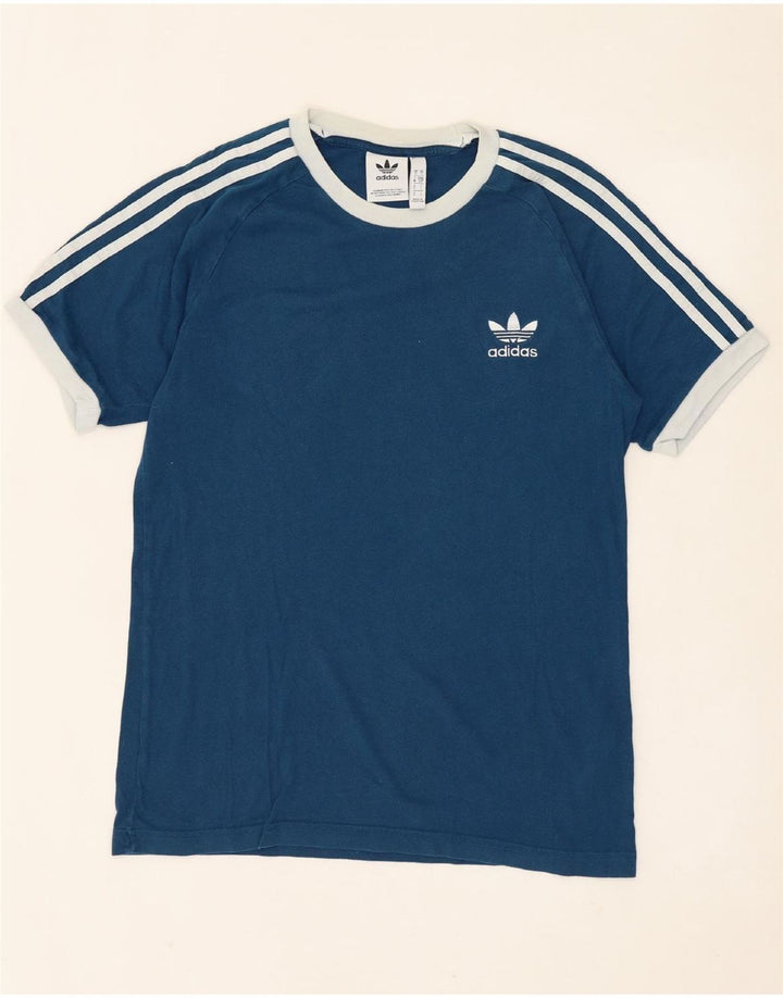 Ανδρικό T-Shirt ADIDAS Top Small Navy Blue από βαμβάκι