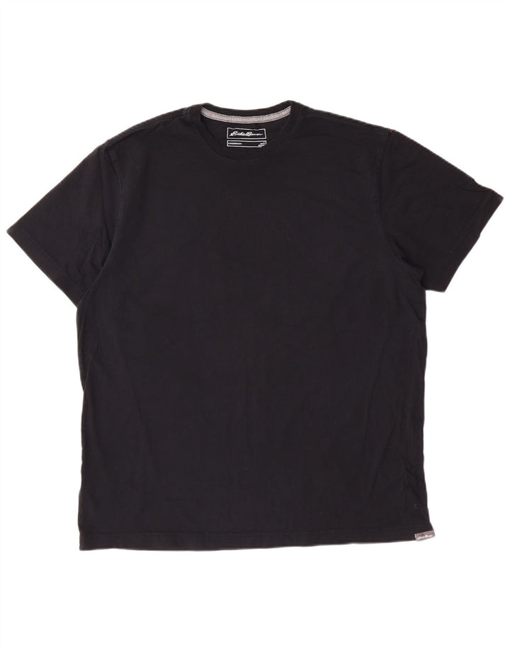 EDDIE BAUER Ανδρικό T-Shirt Top μεγάλο μαύρο βαμβακερό