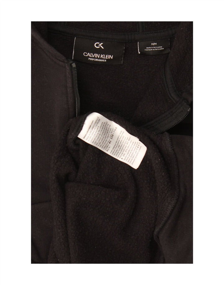Γυναικείο πουλόβερ Calvin Klein Performance Zip Hoodie UK 14 Medium Black