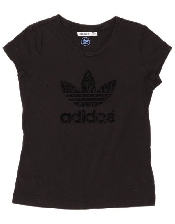 Γυναικείο γραφικό μπλουζάκι ADIDAS Top IT 40 Small μαύρο βαμβακερό