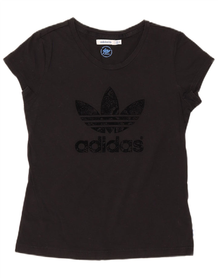 Γυναικείο γραφικό μπλουζάκι ADIDAS Top IT 40 Small μαύρο βαμβακερό