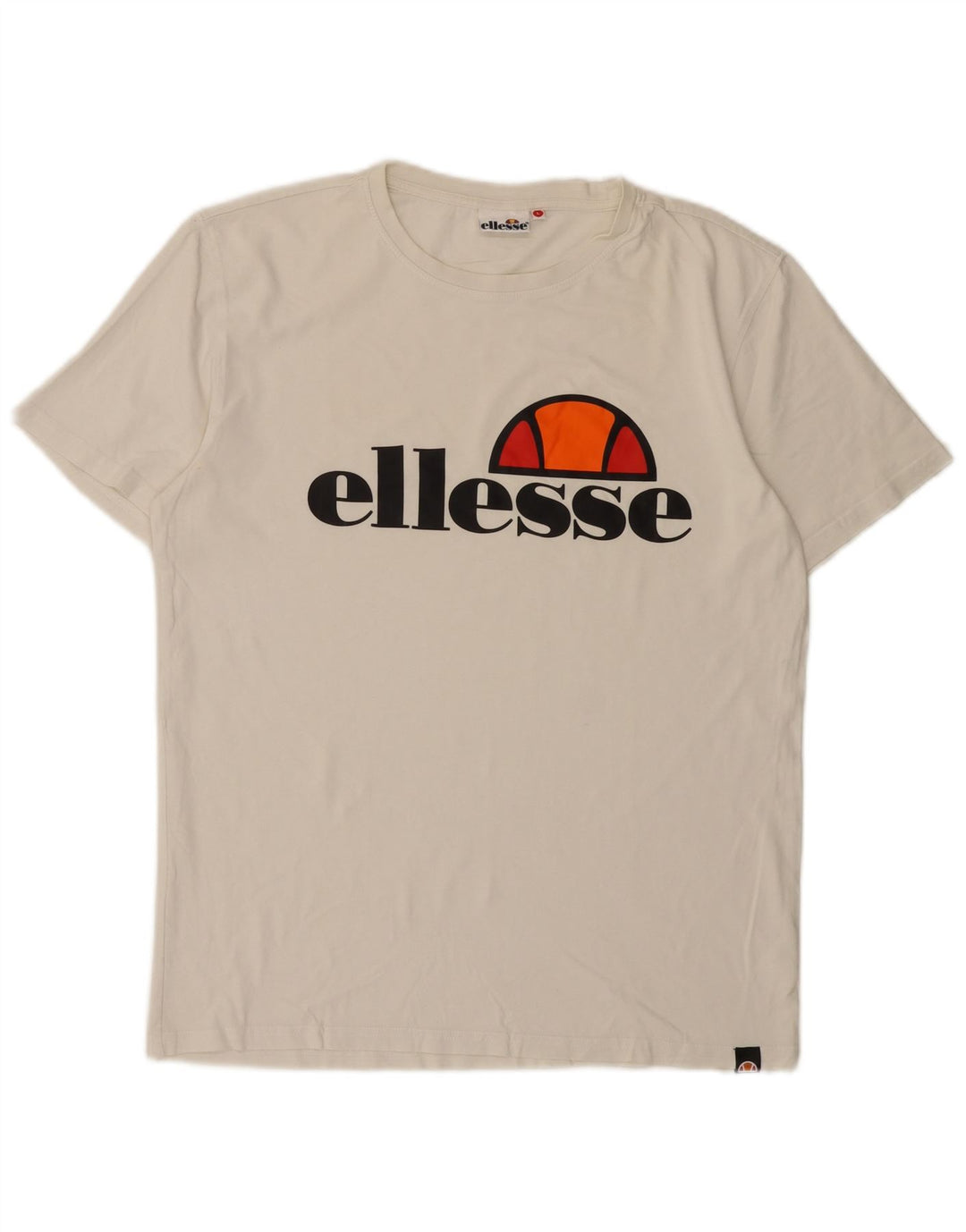 Ανδρικό γραφικό μπλουζάκι Ellesse Top Large Off White Βαμβακερό