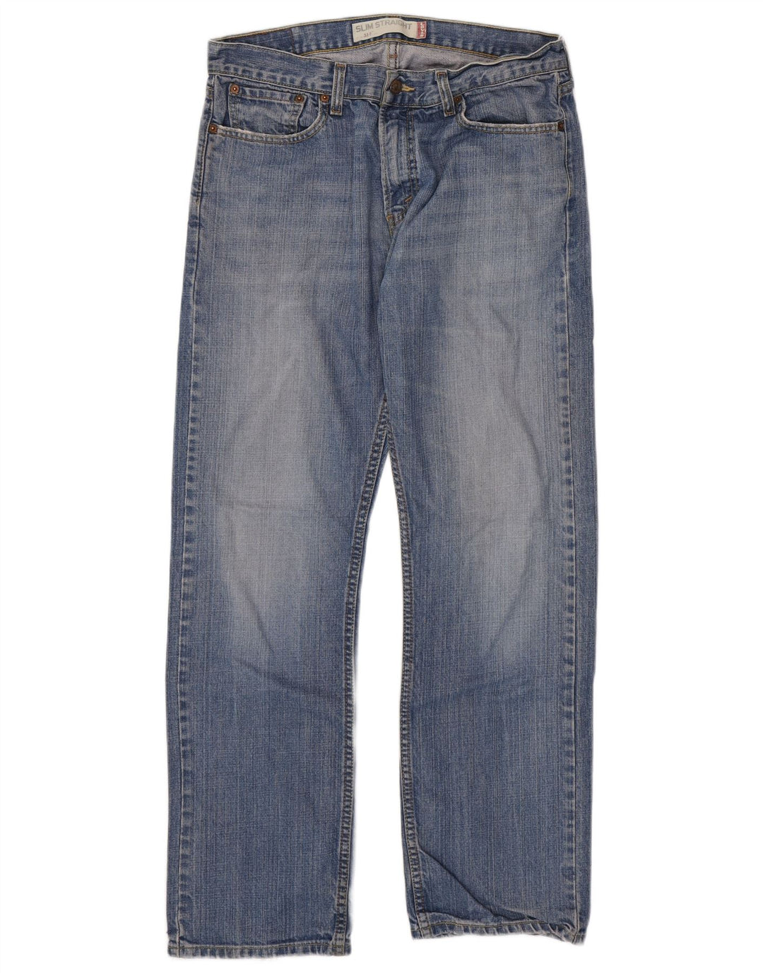 Levi's Mens 514 Slim Straight Jeans W33 L32 Μπλε βαμβακερό
