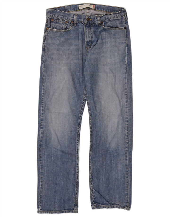 Levi's Mens 514 Slim Straight Jeans W33 L32 Μπλε βαμβακερό
