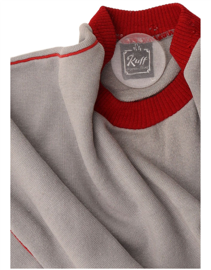Vintage ανδρικό φούτερ Jumper IT 54 XL Γκρι Colourblock