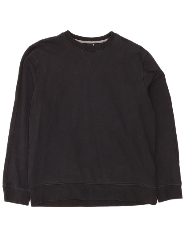 Ανδρικό φούτερ Marks & Spencer Jumper μεγάλο μαύρο βαμβακερό