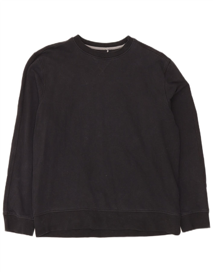 Ανδρικό φούτερ Marks & Spencer Jumper μεγάλο μαύρο βαμβακερό