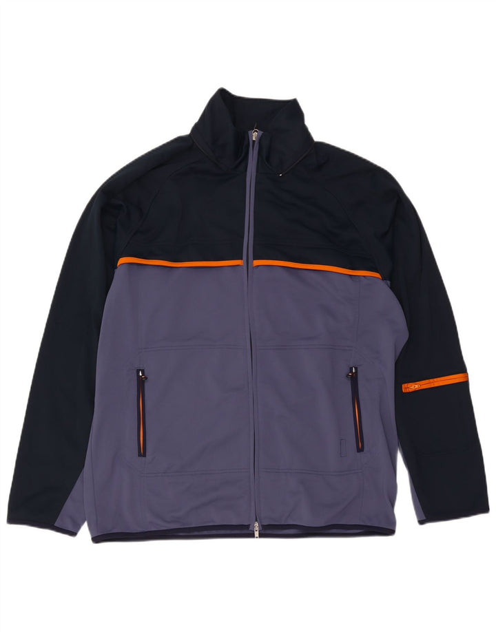 Ανδρική αθλητική φόρμα Champion Top Jacket Large Navy Blue Colorblock Polyester
