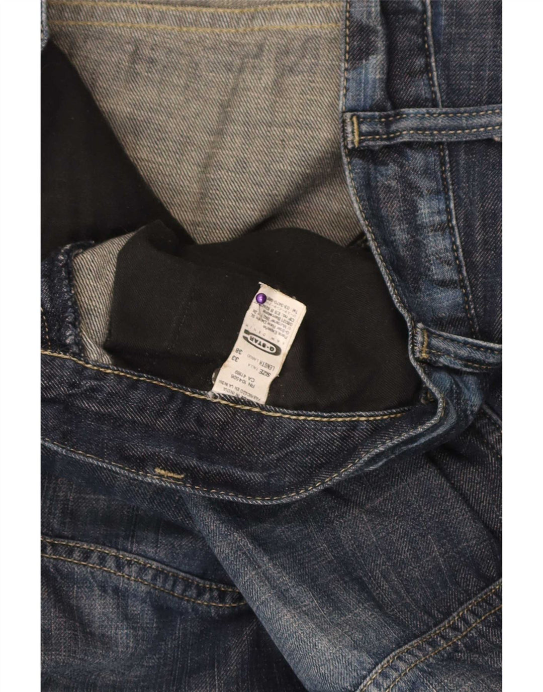 Ανδρικό τζιν ίσιο G-Star W33 L38 Navy Blue