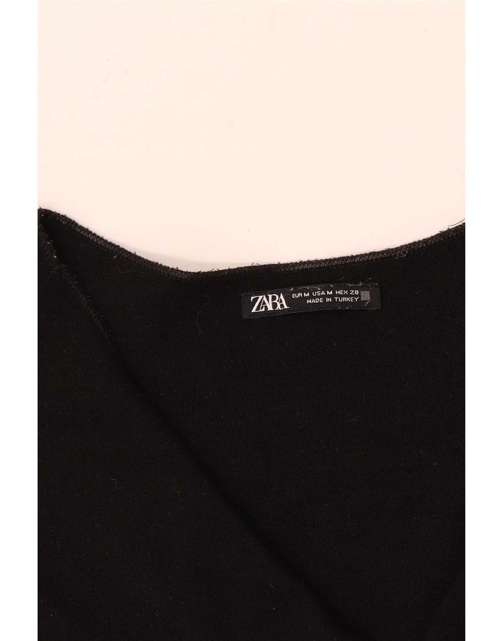 Zara Γυναικείο Γιλέκο UK 12 Medium Μαύρο