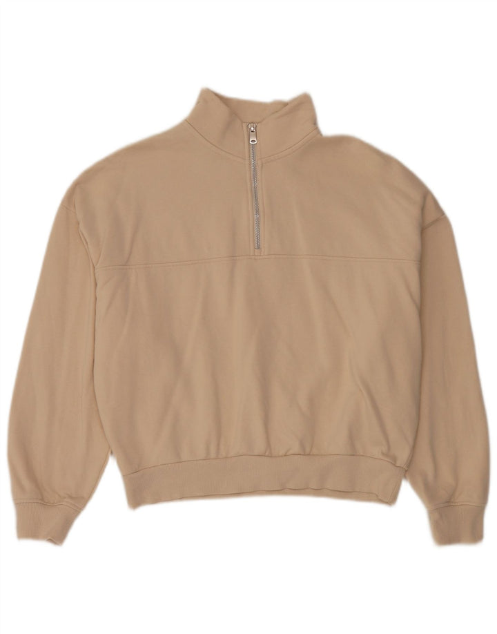 Marks & Spencer Γυναικεία φούτερ μεγάλου μεγέθους Jumper UK 10 Small Beige