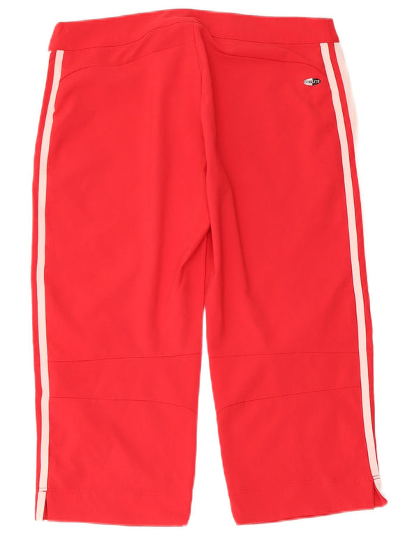 Γυναικεία βερμούδα ADIDAS Climalite UK 10 Small W30 Red Polyester