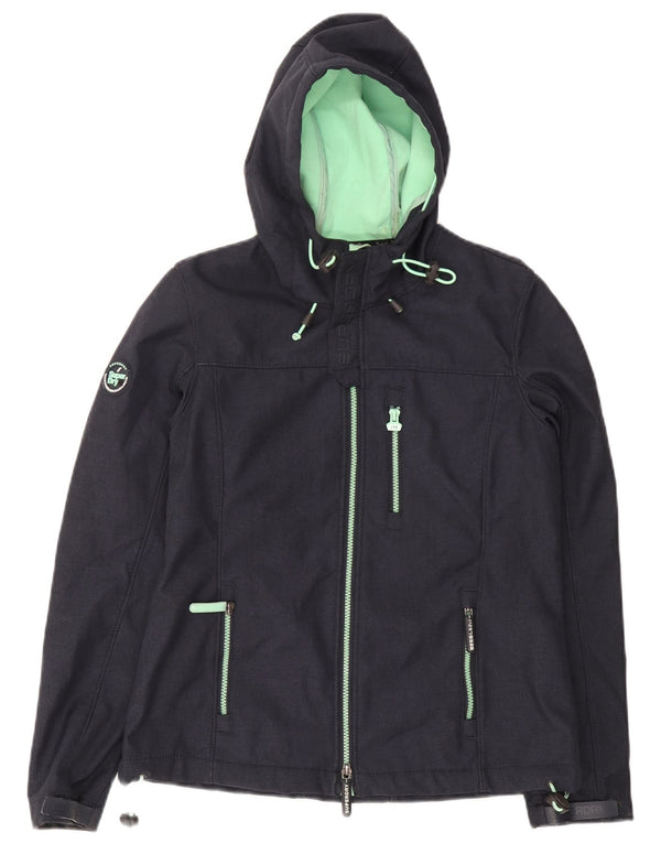 Ανδρικό μπουφάν Windtrekker με κουκούλα Superdry UK 38 Medium Navy Blue