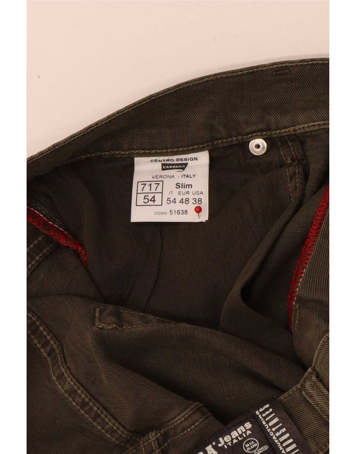 Carrera Ανδρικό 717 Slim Jeans W38 L34 Χακί Βαμβακερό