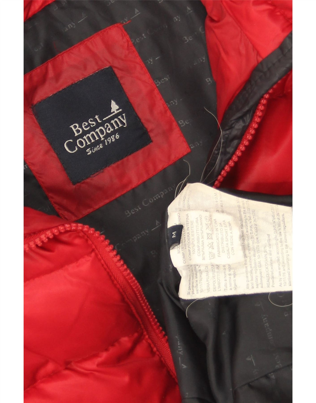 Best Company Γυναικείο μπουφάν με κουκούλα UK 14 Medium Red Nylon