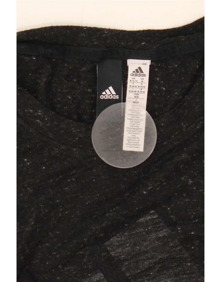 Γυναικείο γραφικό γιλέκο Adidas Top UK 12/14 Medium Black Flecked