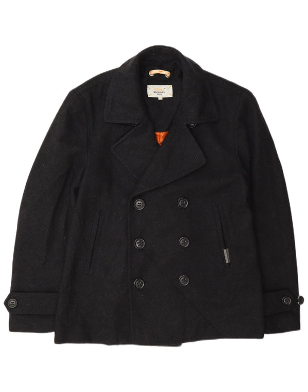 Superdry Ανδρικό Παλτό μπιζελιού UK 42 XL Γκρι