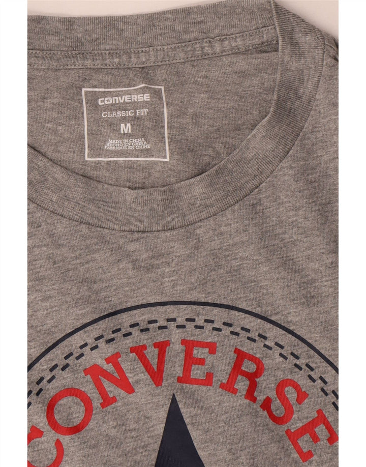 Converse Ανδρικό Chuck Taylor Graphic Top Μακρυμάνικο μεσαίο γκρι φλικωμένο