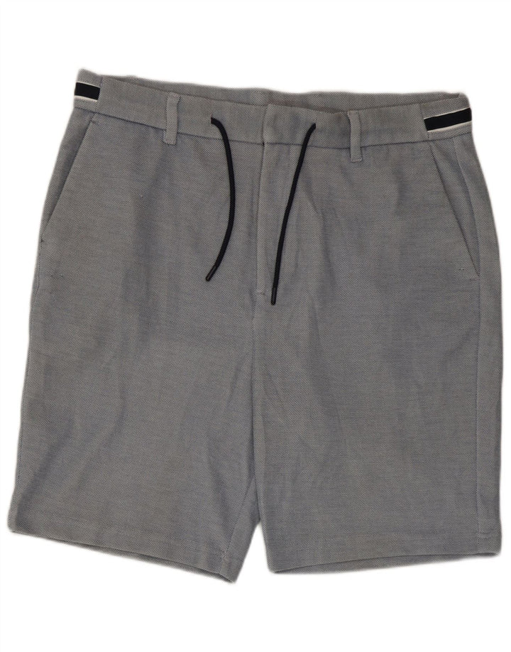 Zara Ανδρικό σορτς Chino XL W38 μπλε πολυεστέρα