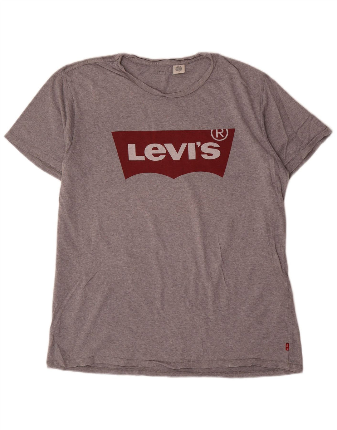 Ανδρικό γραφικό T-Shirt Levi's Top μεγάλο γκρι βαμβακερό