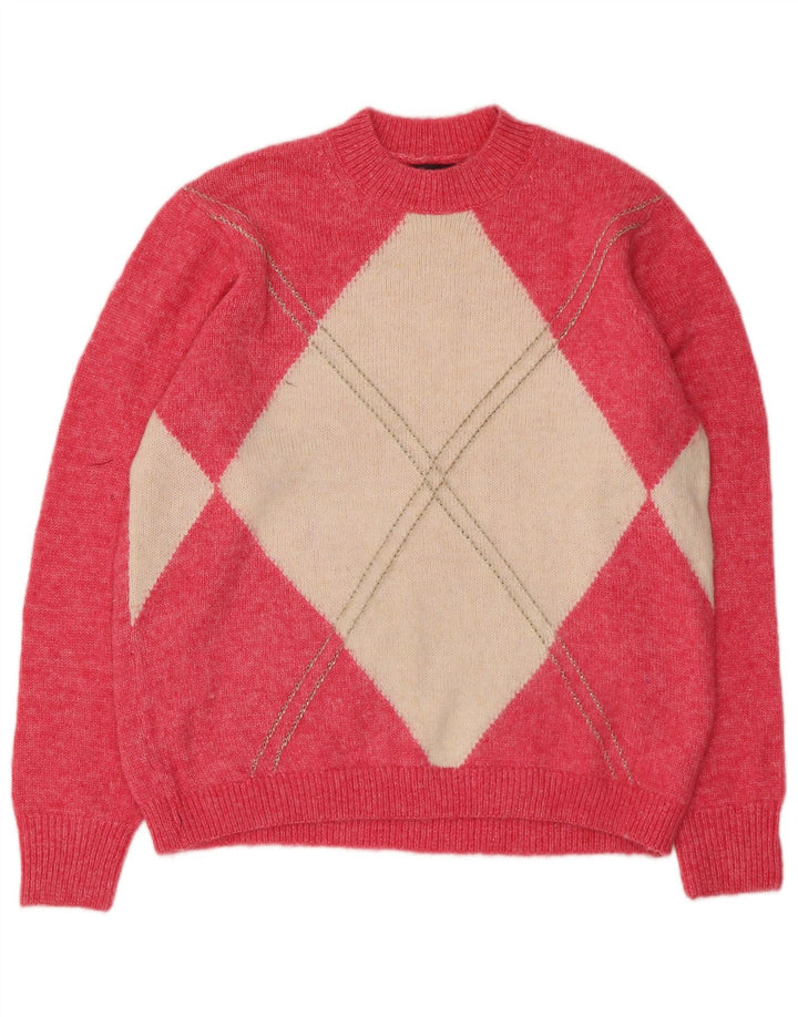 Marks & Spencer Γυναικείο πουλόβερ με λαιμόκοψη UK 14 Medium Pink