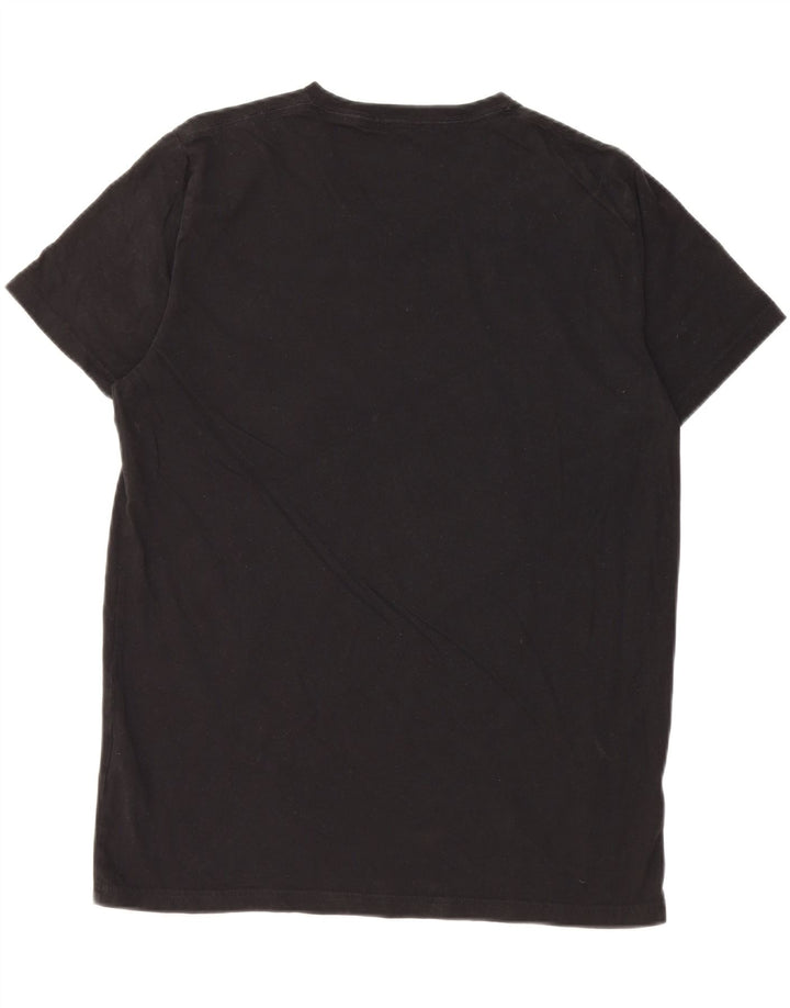 Ανδρικό T-Shirt Hollister Top Μεσαίο μαύρο βαμβακερό