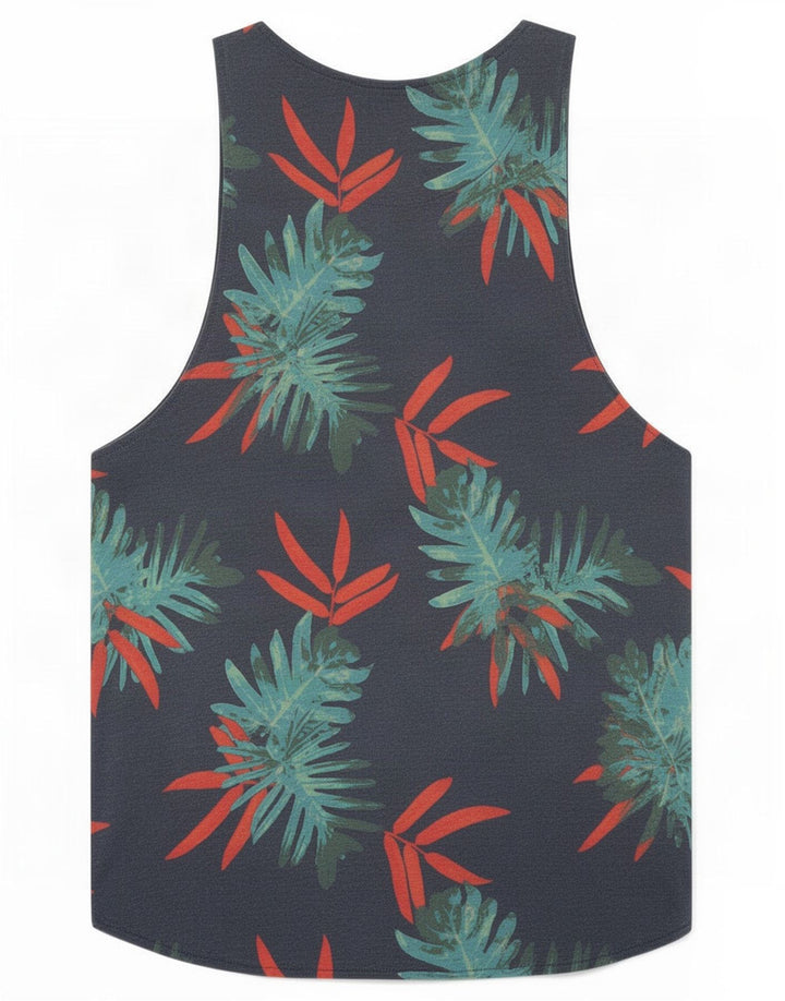 Jack & Jones ανδρικό γιλέκο τοπ Μικρό Navy Blue Floral