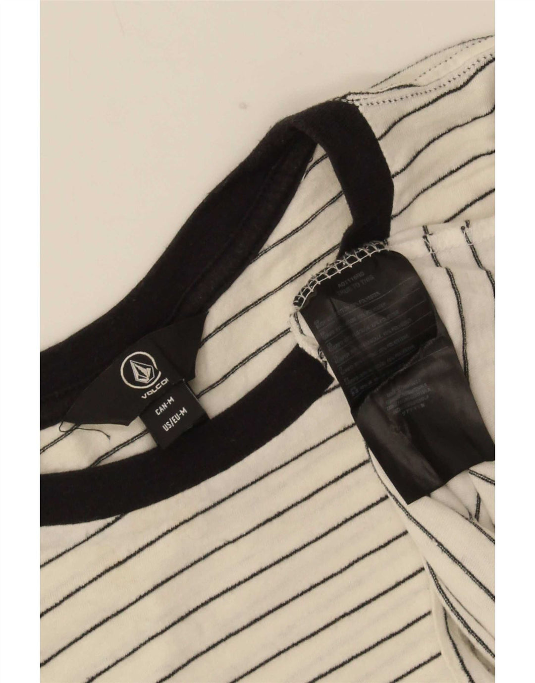 Ανδρικό T-Shirt Volcom Top Βαμβακερό μεσαίο λευκό ριγέ