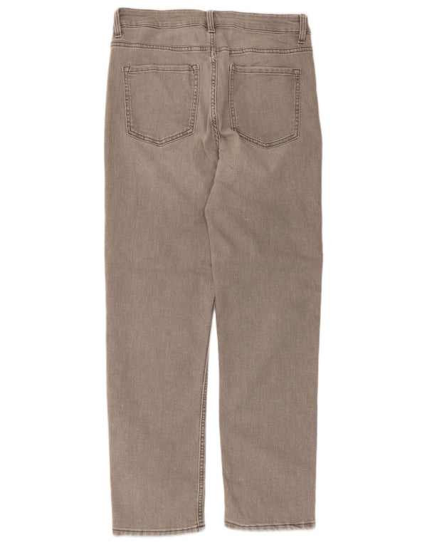 Marks & Spencer Womens The Sienna Straight Jeans UK 12 Medium W30 L27 Grey