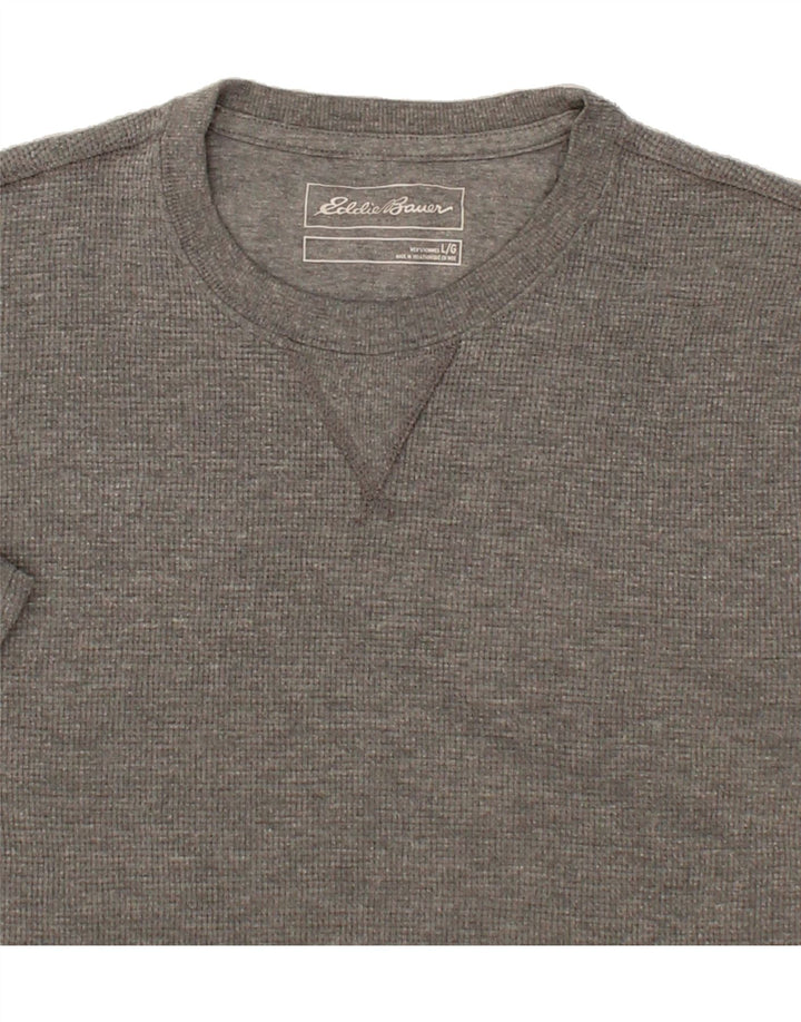 EDDIE BAUER Mens T-Shirt Large Grey Cotton Vintage Eddie Bauer and Second-Hand Eddie Bauer from Messina Hembry 