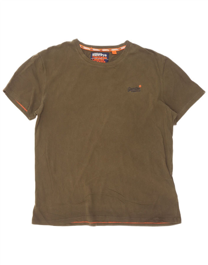 Ανδρικό T-Shirt Superdry Top XL Χακί βαμβακερό
