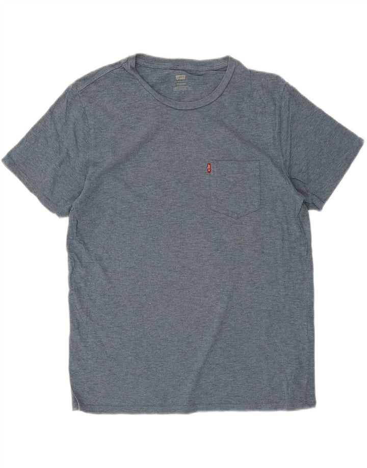 LEVI'S Mens Standard T-Shirt Top Medium Blue Cotton Vintage Levi's and Second-Hand Levi's from Messina Hembry 