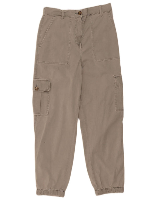 Marks & Spencer Womens Joggers Cargo Παντελόνι UK 8 Small W26 L25 Grey
