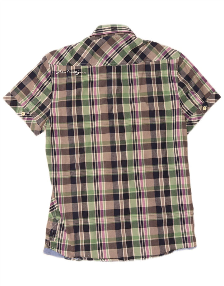JACK & JONES Ανδρικό κοντομάνικο πουκάμισο μεσαίο πολύχρωμο καρό