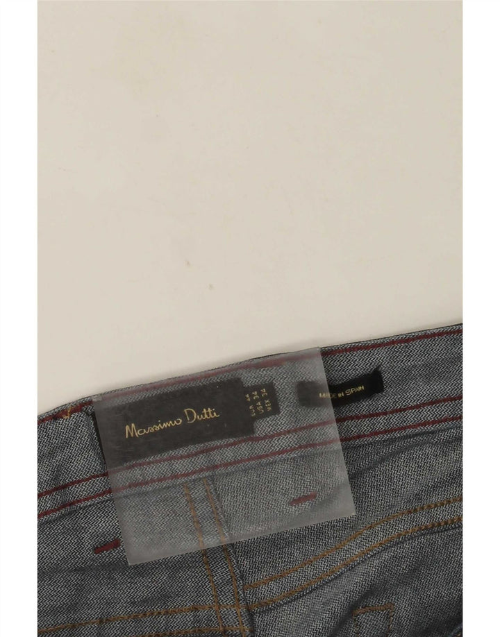 Massimo Dutti Γυναικεία ίσια τζιν EU 44 Large W34 L29 Navy Blue