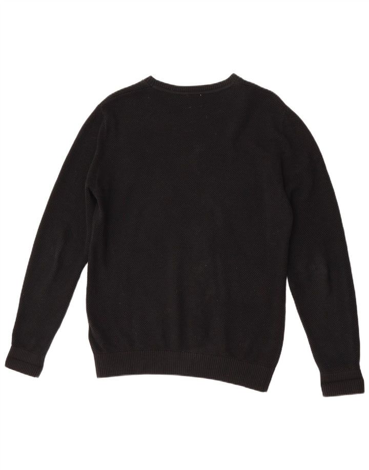 Ανδρικό πουλόβερ Gap Crew Neck Jumper Μικρό μαύρο βαμβακερό