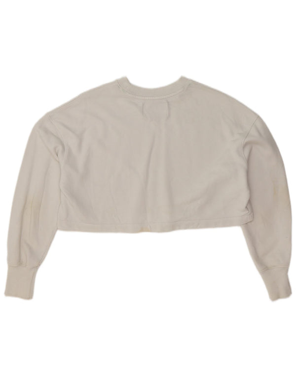 Γυναικεία φούτερ Calvin Klein Jeans Oversized Crop Jumper UK 6 XS White