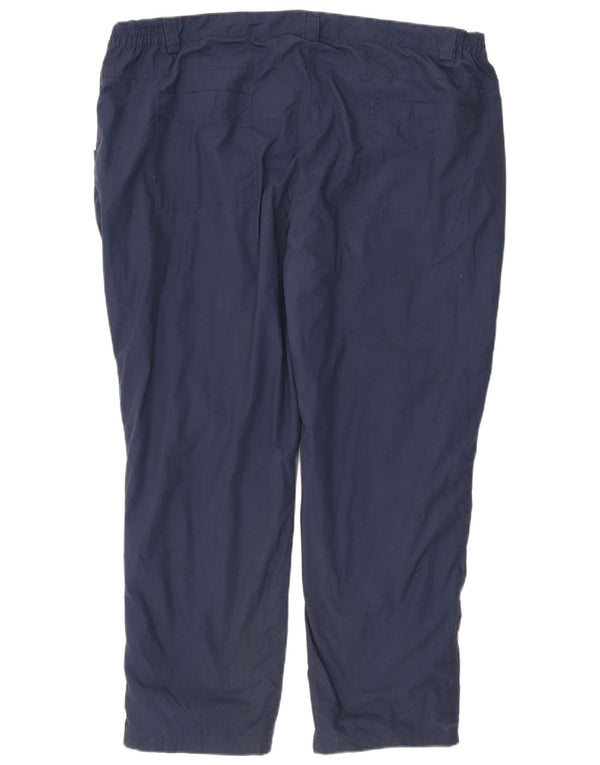 MOUNTAIN WAREHOUSE Womens Casual Trousers UK 24 4XL W44 L30 Navy Blue