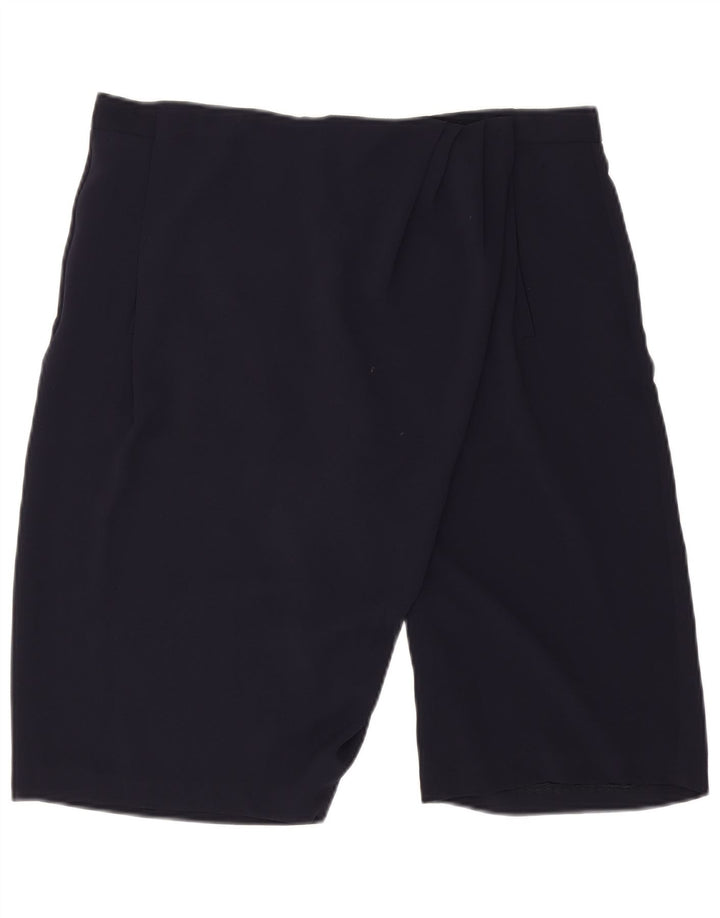 Zara Γυναικείο σορτς Chino μεγάλο W32 Navy Blue Polyester
