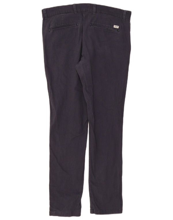 Jack & Jones Ανδρικό Slim Chino Παντελόνι W34 L29 Navy Blue Cotton