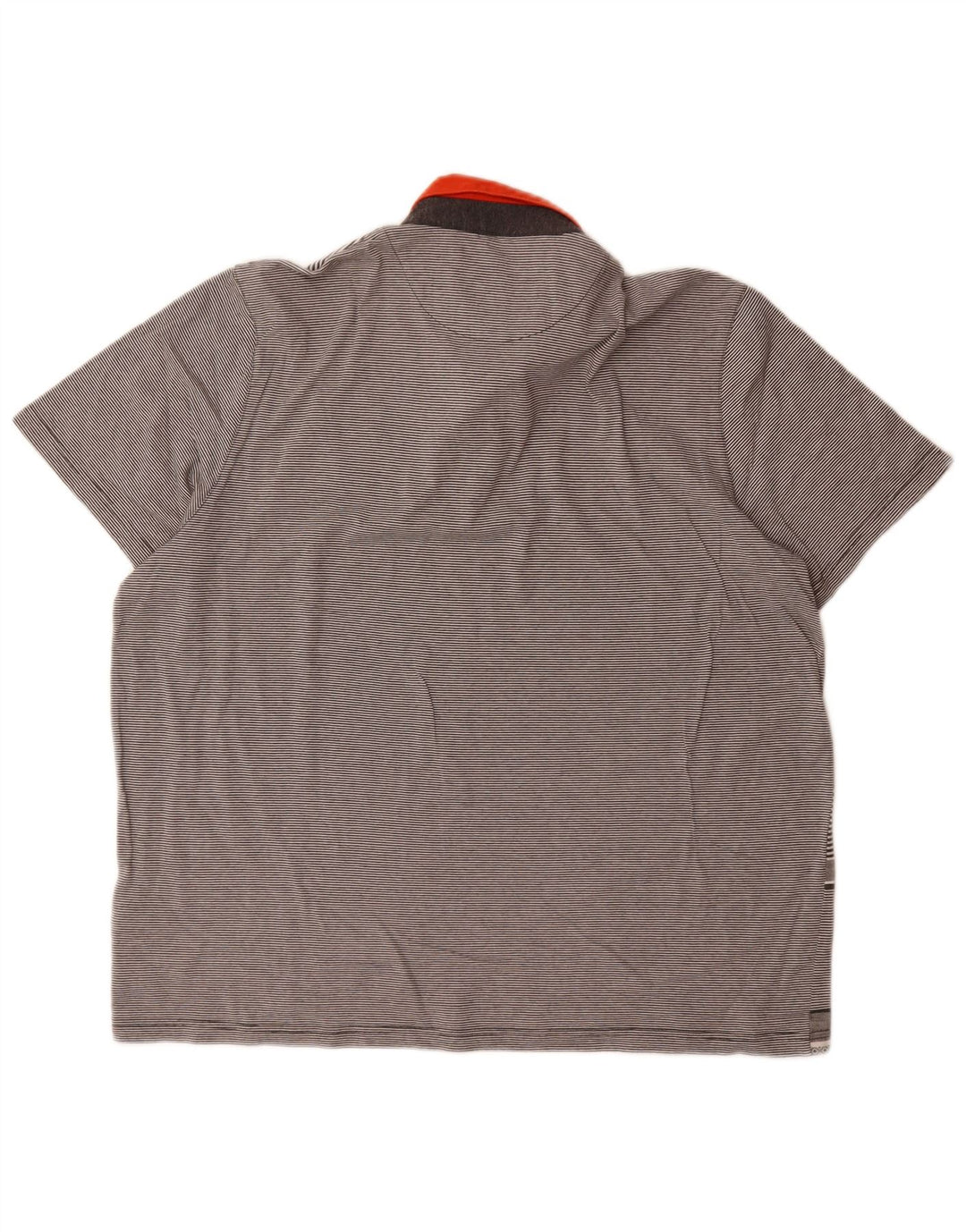 Ανδρικό μπλουζάκι πόλο Ted Baker 6 2XL Γκρι ριγέ βαμβακερό
