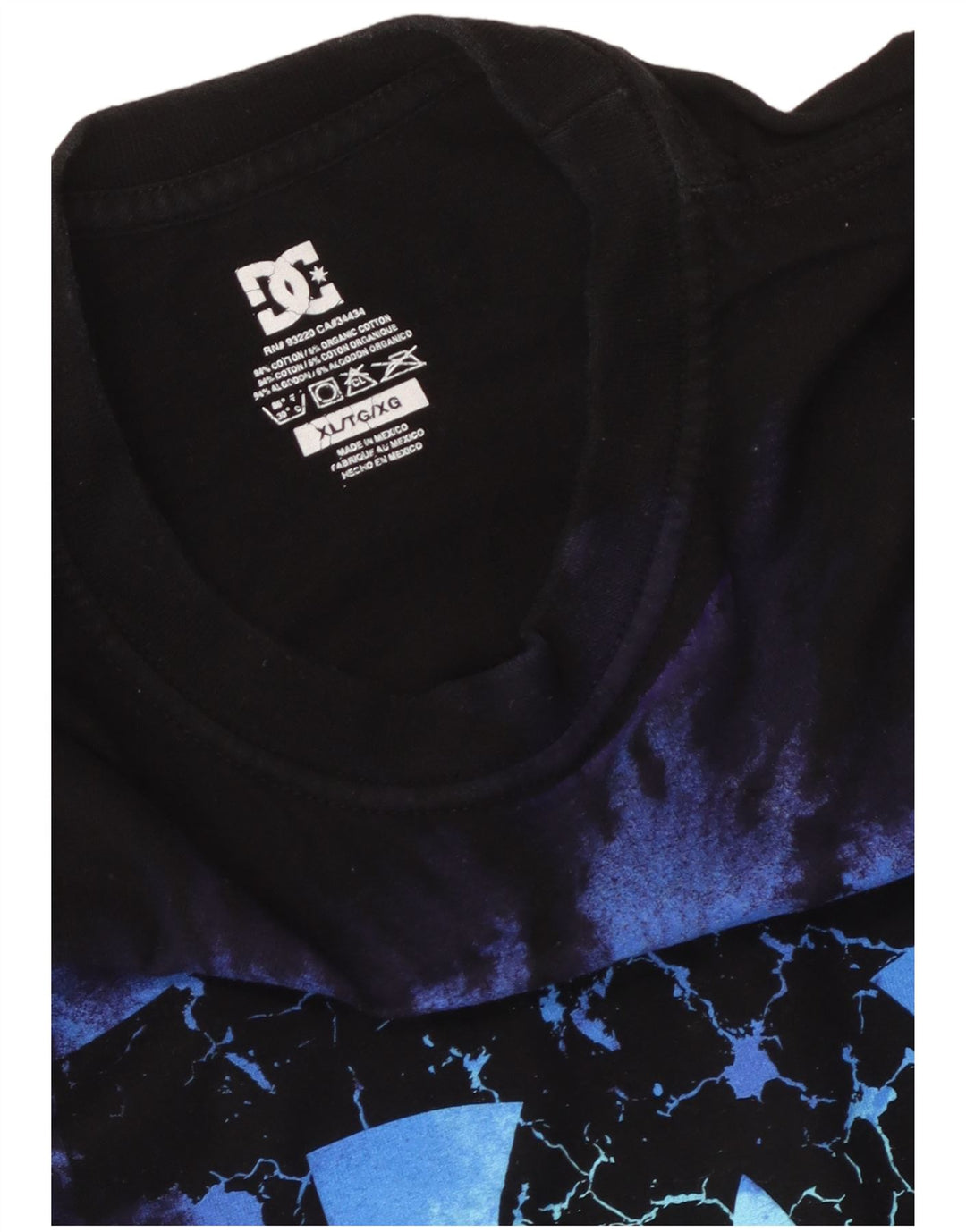 Ανδρικό γραφικό T-Shirt DC Top XL Μαύρο βαμβακερό