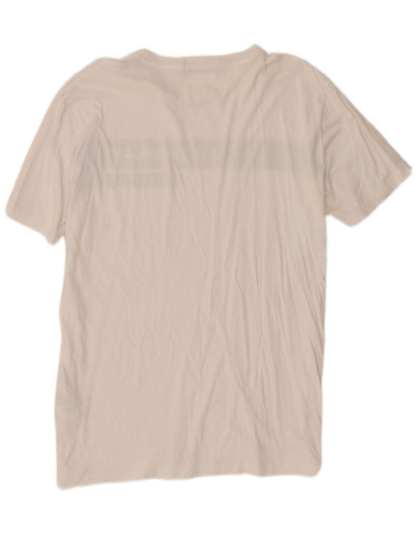 Ανδρικό γραφικό T-Shirt Replay Top 2XL Λευκό, βαμβακερό