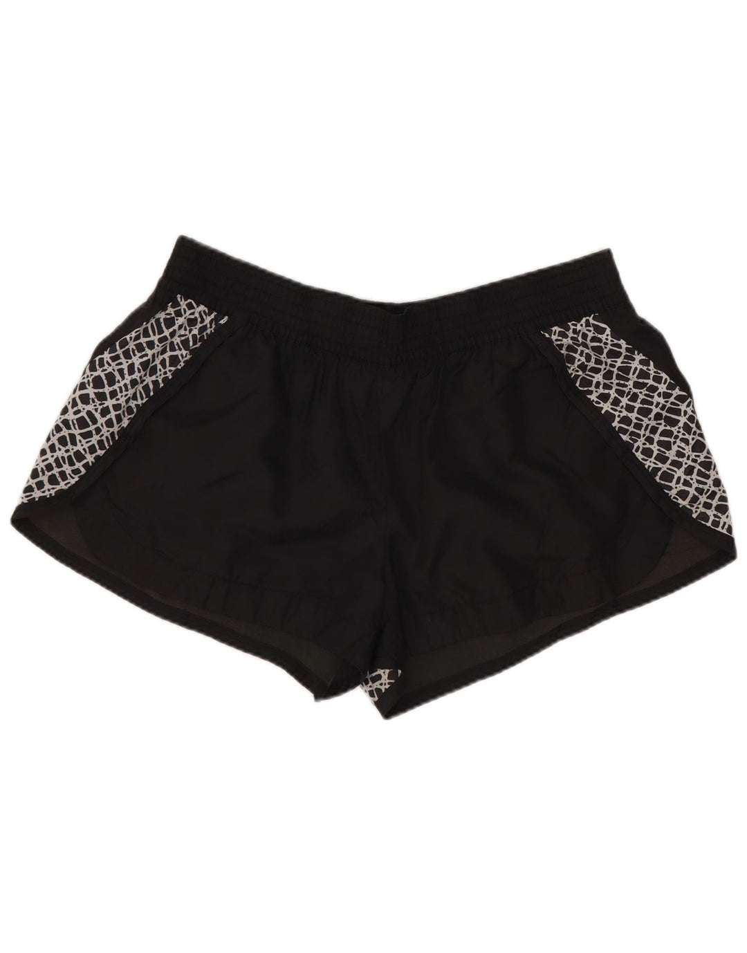 Γυναικείο αθλητικό σορτς NIKE UK 14 μεγάλο μαύρο γεωμετρικό πολυεστέρα