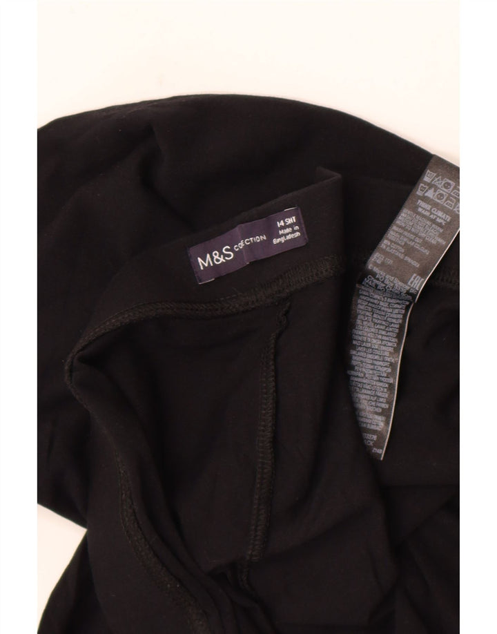 MARKS & SPENCER Γυναικείο Κολάν UK 14 Large μαύρο βαμβακερό