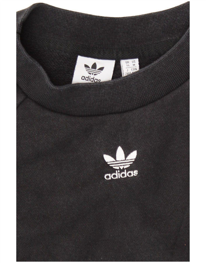Γυναικείο φούτερ Adidas Jumper UK 14 Μεσαίο μαύρο βαμβακερό