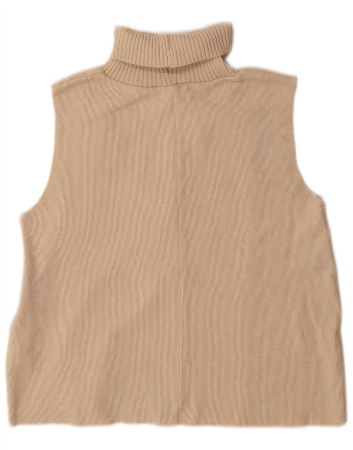 Zara Γυναικείο Γιλέκο Tank Top UK 10 Small Beige Polyester